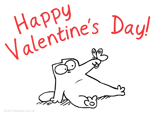 Simon's Cat, Happy Valentines Day, Cats, Valentines Day, Looking Purr Love, Cat Cartoons, Famous Cat Cartoons, Feline love, How do cats celebrate valentines day, 